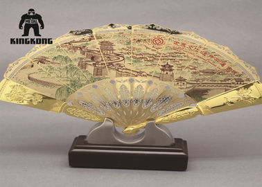 手仕事の金/銀鋼鉄折るファンの装飾的な中国の伝統芸術様式