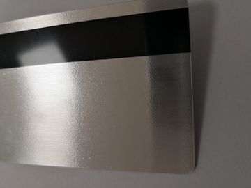 HiCoの磁気ストライプ85.6*54mmが付いている銀によってブラシをかけられる物質的なポリ塩化ビニールのメンバー カード