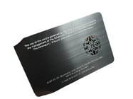PVDの黒い無光沢の終わりN-tage215破片が付いている社会的な媒体NFCの名刺
