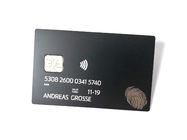 贅沢なICの破片4442の金属ビジネス クレジット カードのブラシの終了するサイズ85*54*0.6mm