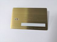 贅沢なICの破片4442の金属ビジネス クレジット カードのブラシの終了するサイズ85*54*0.6mm
