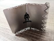 贅沢なステンレス鋼の無光沢の黒い背景の金属ビジネス メンバー カード85x54mm