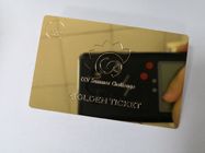 ミラーのエッチングのロゴの表面の金属の名刺、小企業のクレジット カード