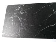 まめのコーティング85x54mmの黒い曇らされた大理石の名刺