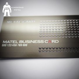 金属カード工場供給の注文のロゴの銃によってめっきされるステンレス鋼の金属の名刺