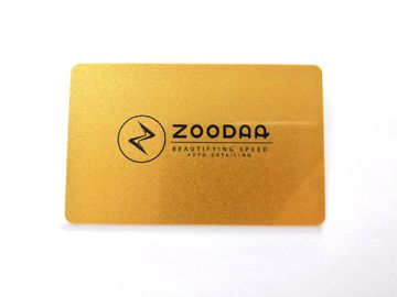 Ecoシルクスクリーンの金の金属終わりの通し番号の署名が付いている習慣によって印刷されるポリ塩化ビニール カード
