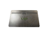 85x54x0.5mmの鋼鉄タクシーVIPのメンバー カードはロゴの白い署名を切った
