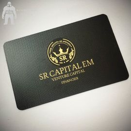 シートのエリートVipの無光沢の黒い金属の名刺、個人化された黒いホワイト ゴールドの名刺