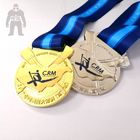 スポーツの子供のバスケットボールの利用できるメダルによってめっきされる終わりの金の銀のローズ色