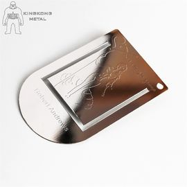 注文の金属のロゴは注文の金属のしおりの色によって印刷されたStianlessの鋼鉄を刻みました