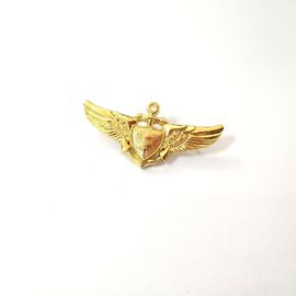 円形の金属のラベルは自由な設計をめっきする金/銀色Pinのバッジをめっきします