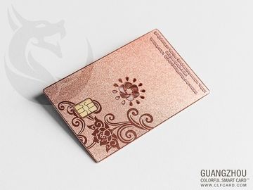 Vipローズの金の金属の名刺習慣によって刻まれる金めっきされたAdvertisementing