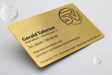 Vipローズの金の金属の名刺習慣によって刻まれる金めっきされたAdvertisementing