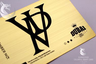 Vipローズの金の金属の名刺習慣によって刻まれる金めっきされたAdvertisementing
