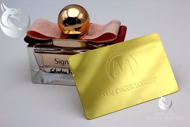 Vipローズの金の金属の名刺習慣によって刻まれる金めっきされたAdvertisementing