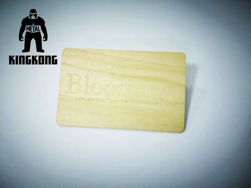 彫版が付いている 1K ICの破片木RFIDのカードは印刷を捺染します