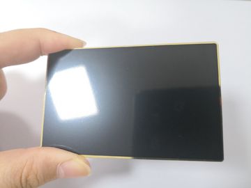 習慣0.8mmの接触の破片の穴が付いている明白な無光沢の黒い金属のバンク カード