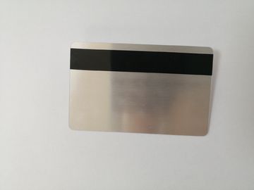 HiCoの磁気ストライプ85.6*54mmが付いている銀によってブラシをかけられる物質的なポリ塩化ビニールのメンバー カード