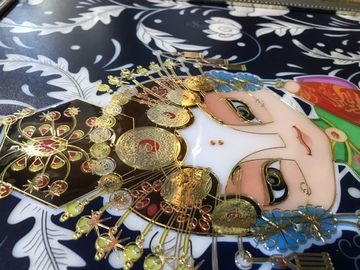 注文のホテルの装飾的な金属の額縁の壁の芸術のCloisonneのペンキのエナメル