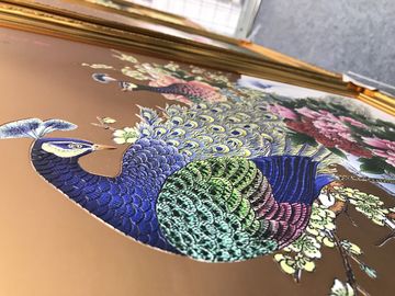 注文のホテルの装飾的な金属の額縁の壁の芸術のCloisonneのペンキのエナメル