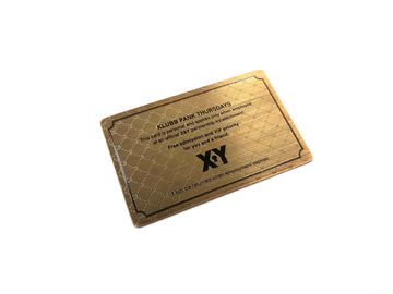 贅沢な古代銅によってブラシをかけられる終わりVIP優先順位のアクセスの金属カード