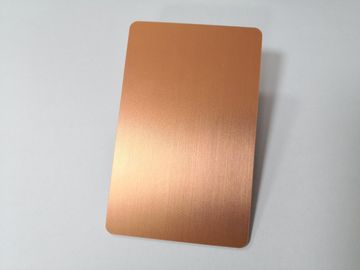 Custom Companyのロゴ/金属の名刺が付いているめっきされたローズの金の金属の会員証