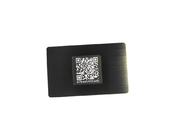 N-tage213/215/216 Nfcの金属RFIDカードは黒い銀をカスタマイズした