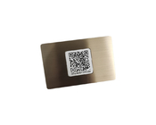 Ntag213/215/216 Nfcの金属RFIDカードは黒い銀をカスタマイズした