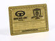13.56mhz金属の名刺/ステンレス鋼CR80は金のメンバー カードをめっきしました