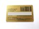 Ecoシルクスクリーンの金の金属終わりの通し番号の署名が付いている習慣によって印刷されるポリ塩化ビニール カード